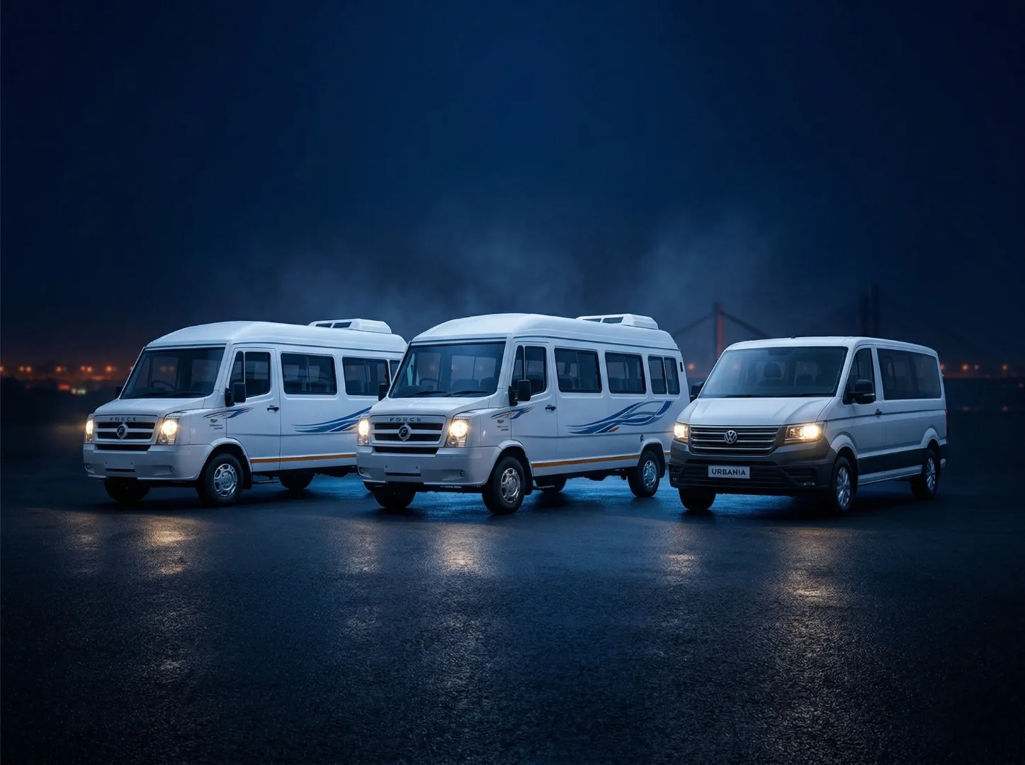 Patna's No.1 Tempo Traveller and Cab Service Provider - Fleet of AC Tempo Travellers in Patna, Bihar